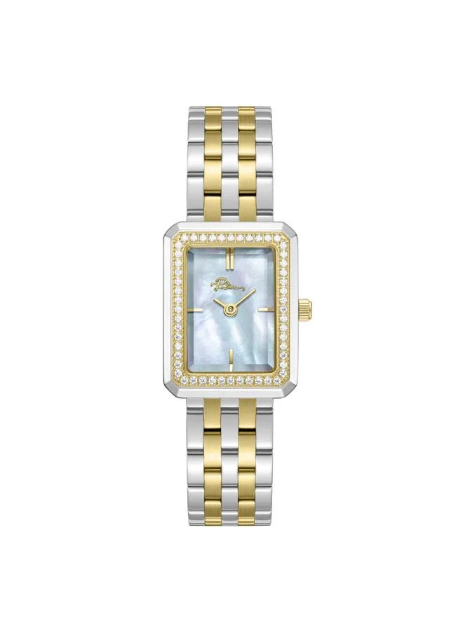 بوليس Uloya Silver Dial Stainless Steel Bracelet Analog Watch for Women, 21.7mm